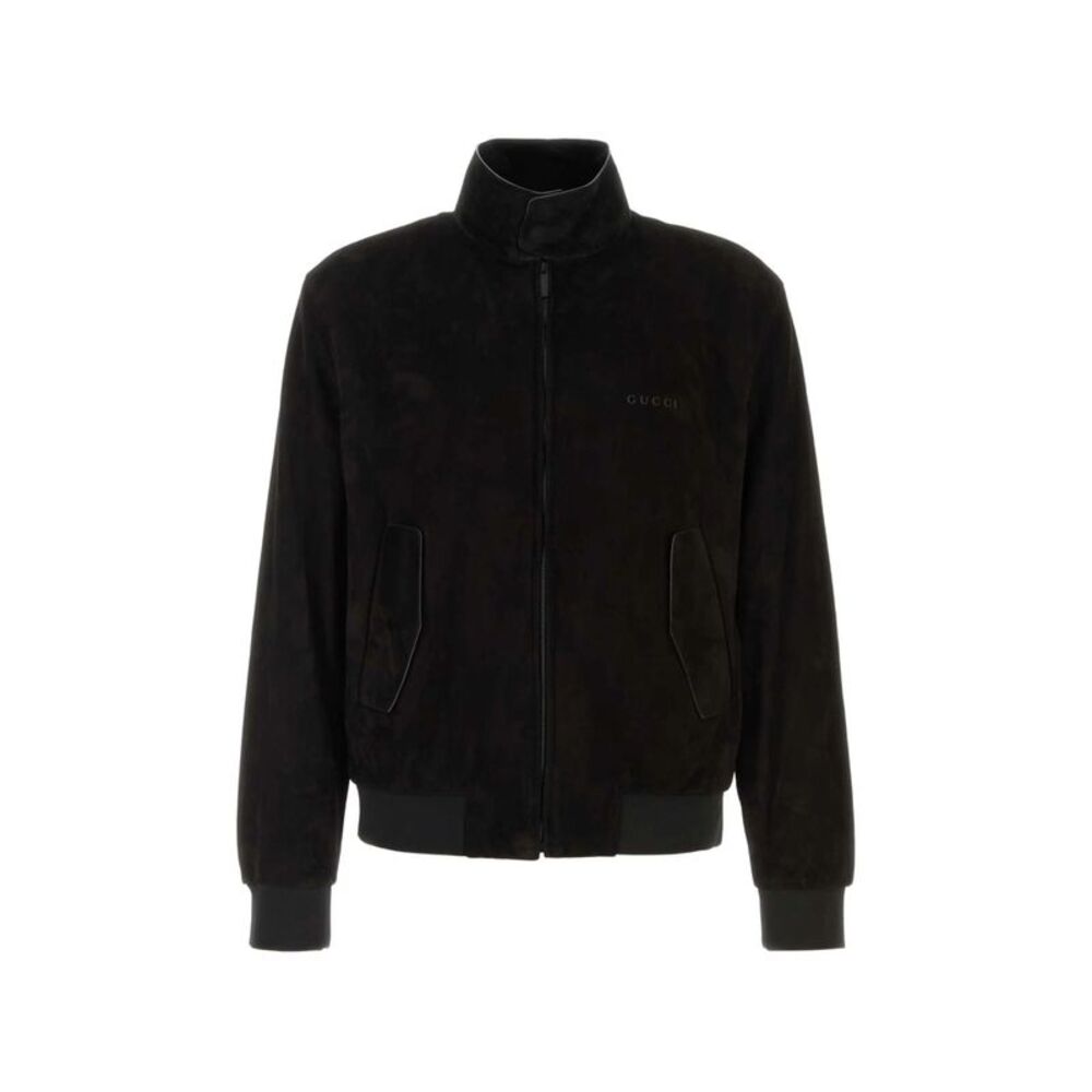 Gucci Black Jackets - Leather Jackets Men